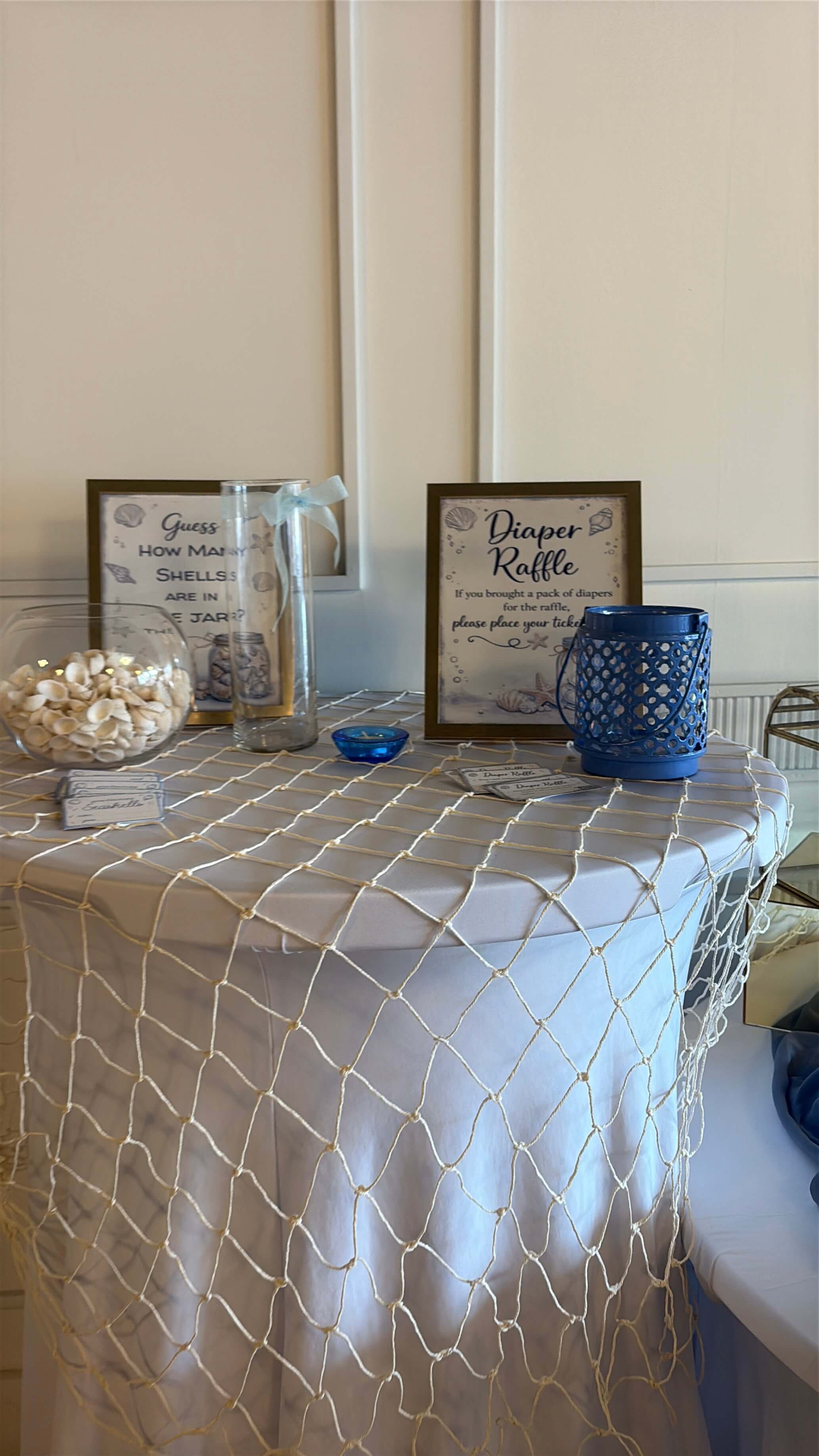 Baby shower setup